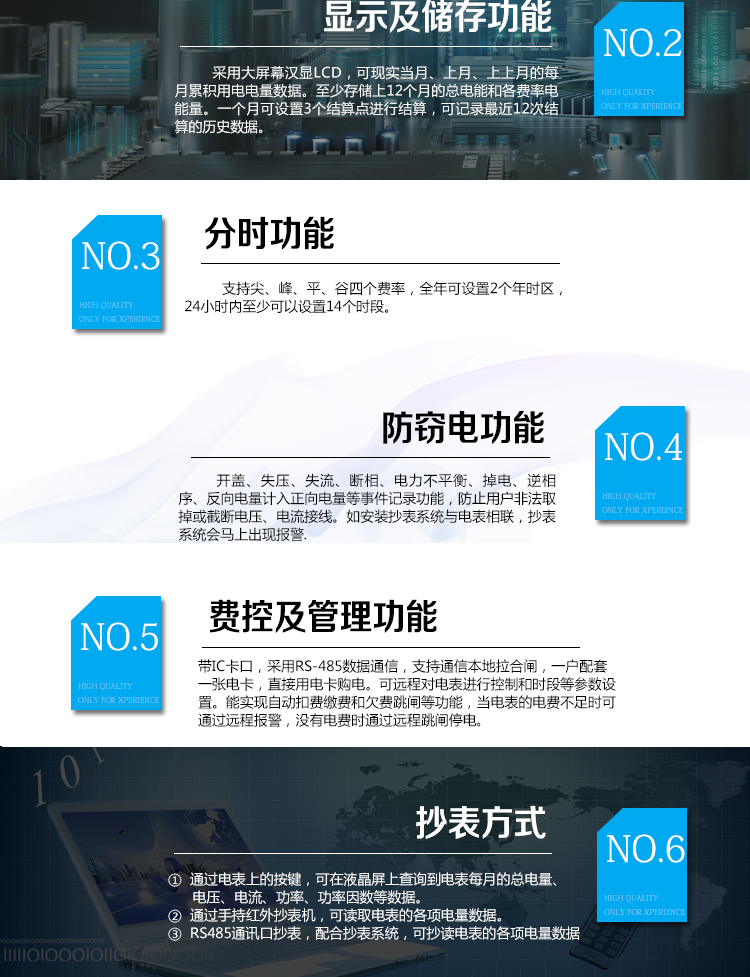 華立DDZY285C單相電能表適用場所
　　主要適用于執(zhí)行分時(shí)或階梯計(jì)費(fèi)，需要通過485進(jìn)行遠(yuǎn)程抄表、遠(yuǎn)程費(fèi)控的居民用戶，或通過CPU卡介質(zhì)實(shí)現(xiàn)本地費(fèi)控的居民用戶。