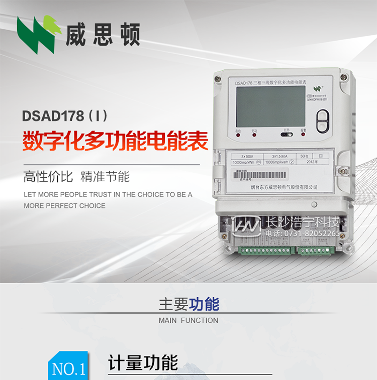 煙臺威思頓DSAD178（I）型數字化多功能電能表
DSAD178（I）型數字化多功能電能表是一款適用于基于IEC61850-9-1、IEC61850-9-2標準建設的智能變電站的三相多功能電能表。該電能表電壓電流采樣數據都為網絡數字信號輸入，可與電子式互感器進行無縫連接，實現電量的精確計量。滿足有功0.2S級，無功0.5S級的電能計量精度。計量數據采用雙路485總線上傳，適用于兼有傳統抄表設備與數字化采樣的智能變電站計量。